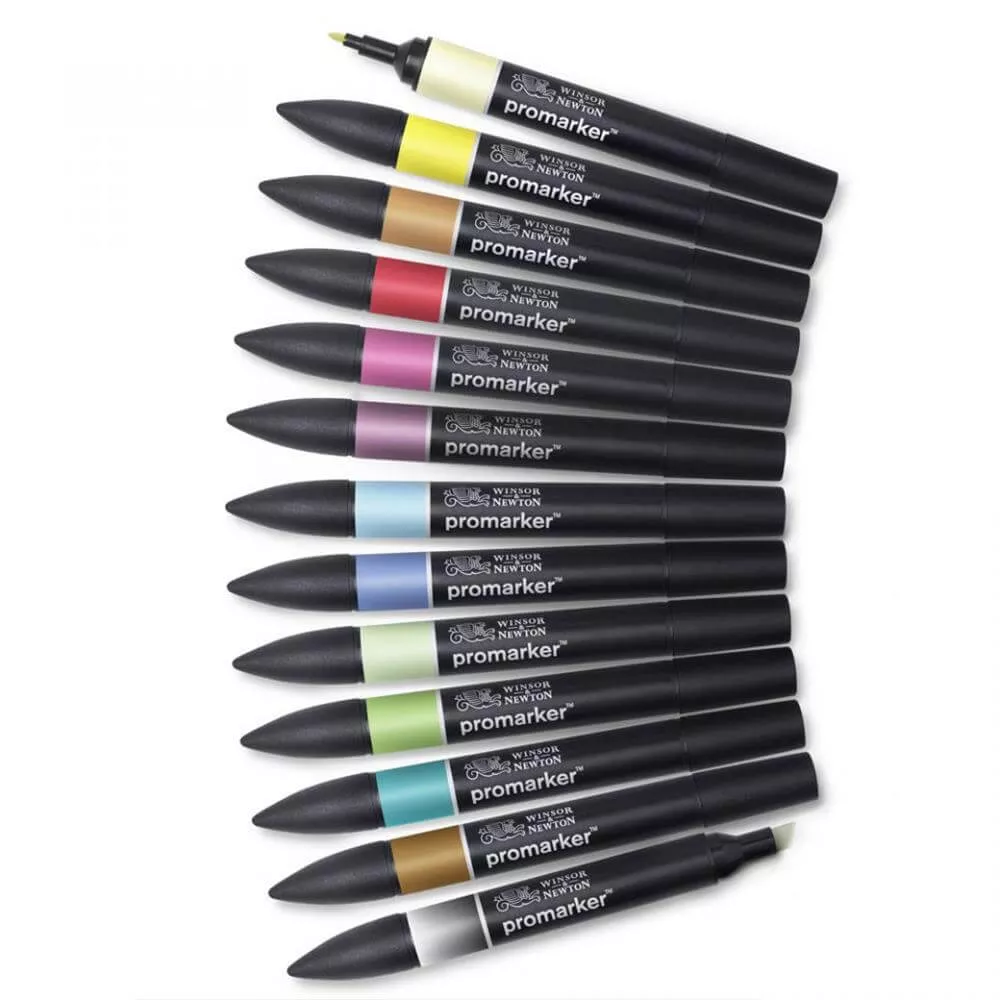 Winsor and Newton 12 + 1 Promarker Set 2